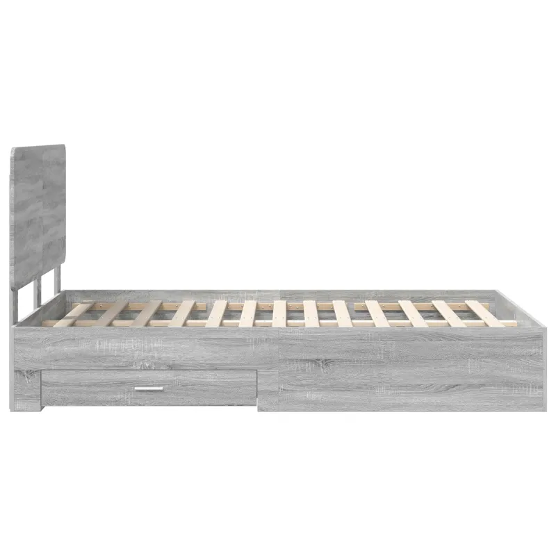 Lovos rėmas Pilkas Sonoma 135 x 190 cm Apdirbta mediena