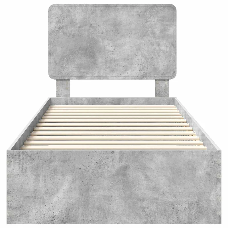 Lovos rėmas Betono pilka 70 x 190 cm Apdirbta mediena