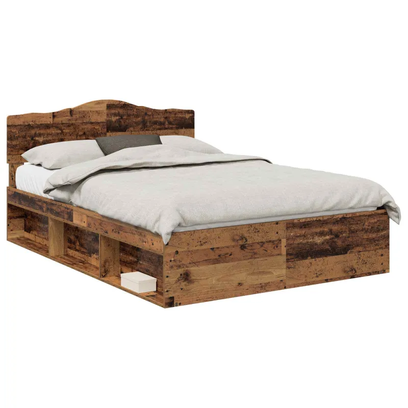Lovos rėmas Senas medis 140 x 190 cm Kietos pušies mediena