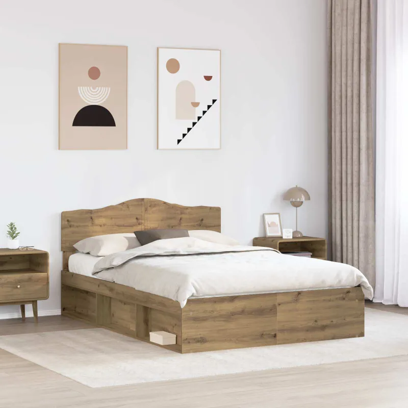Lovos rėmas Meistrų ąžuolas 140 x 190 cm Kietos pušies mediena