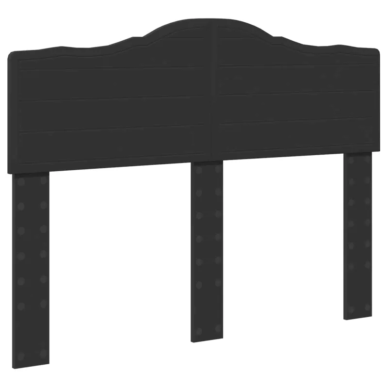 Lovos rėmas Juoda 135 x 190 cm Kietos pušies mediena