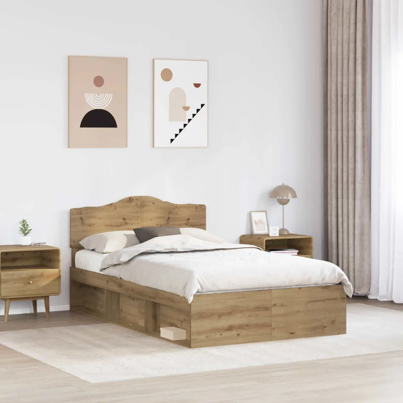 Lovos rėmas Meistrų ąžuolas 135 x 190 cm Kietos pušies mediena
