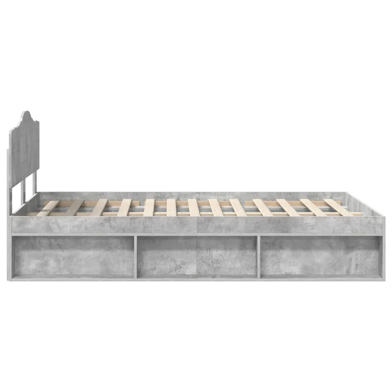 Lovos rėmas Betoninė 120 x 200 cm Kietos pušies mediena