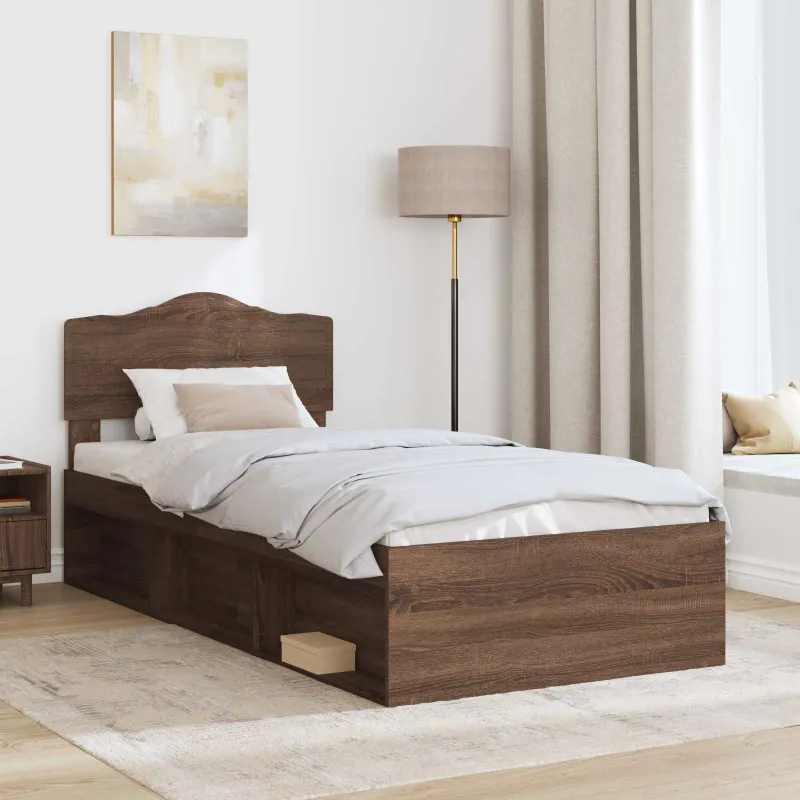Lovos rėmas Rudas ąžuolas 100 x 200 cm Kietos pušies mediena