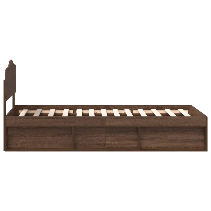 Lovos rėmas Rudas ąžuolas 100 x 200 cm Kietos pušies mediena