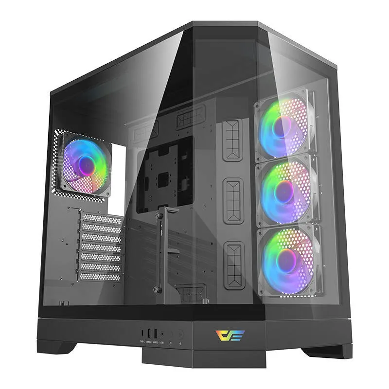 Darkflash DQX90 computer case (black) universal