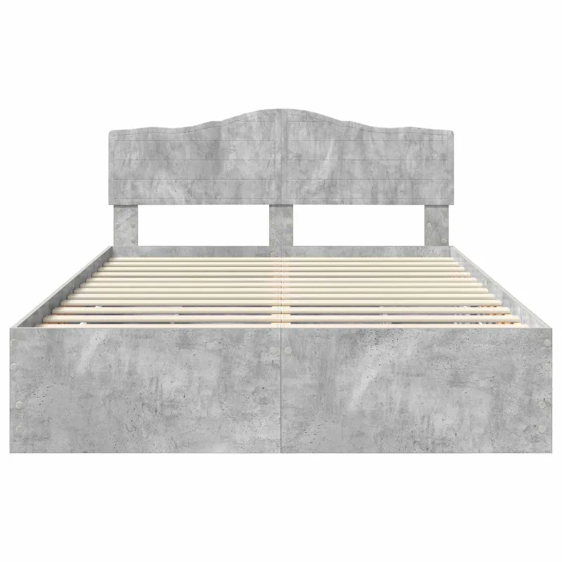 Lovos rėmas Betono pilka 160 x 200 cm Inžinerinė mediena