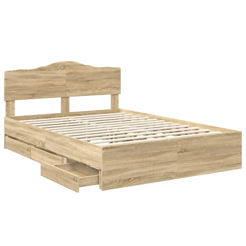 Lovos rėmas Sonoma ąžuolas 140 x 200 cm Inžinerinė mediena
