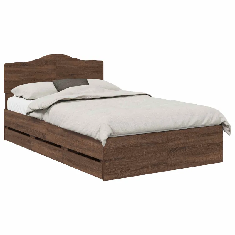 Lovos rėmas Rudas ąžuolas 135 x 190 cm Inžinerinė mediena