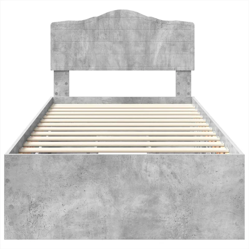 Lovos rėmas Betono pilka 90 x 200 cm Inžinerinė mediena