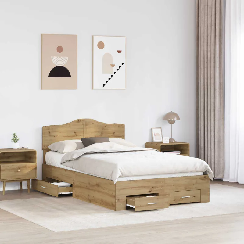 Lovos rėmas Amatininkų ąžuolas 120 x 190 cm Apdirbta mediena