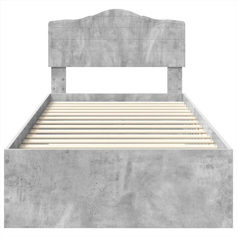 Lovos rėmas Betono pilka 100 x 200 cm Apdirbta mediena