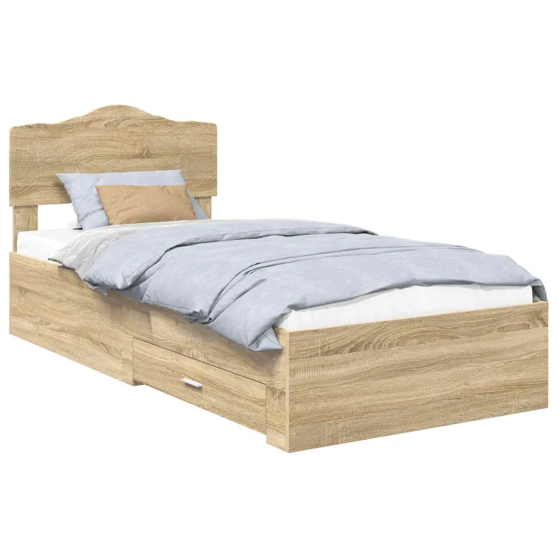 Lovos rėmas Sonoma ąžuolas 70 x 190 cm Apdirbta mediena