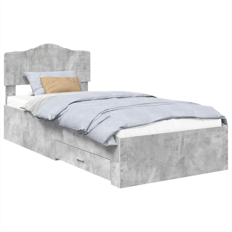 Lovos rėmas Betono pilka 70 x 190 cm Apdirbta mediena