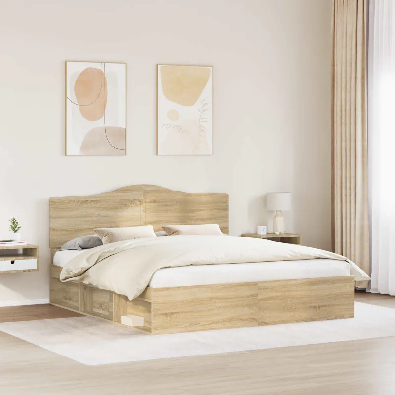 Lovos rėmas Sonoma 200 x 200 cm Kietos pušies mediena