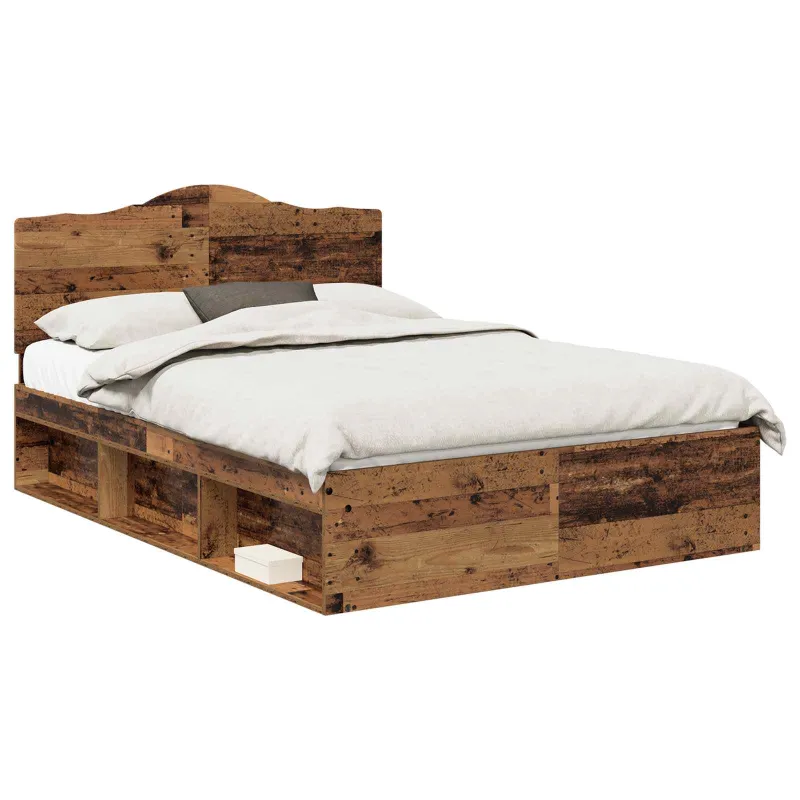 Lovos rėmas Senas medis 140 x 190 cm Kietos pušies mediena