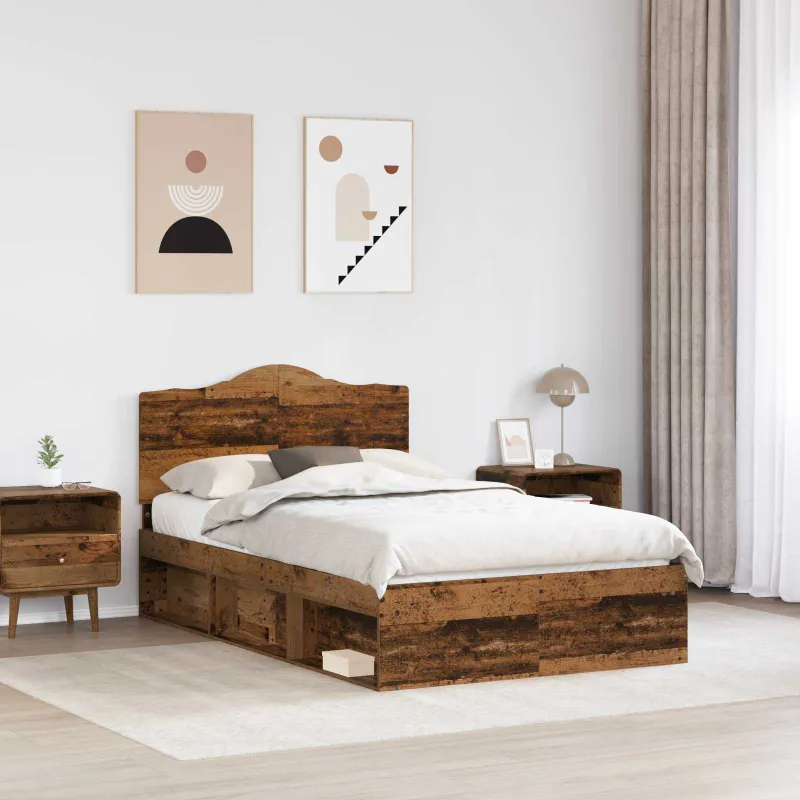 Lovos rėmas Senas medis 120 x 200 cm Kietos pušies mediena