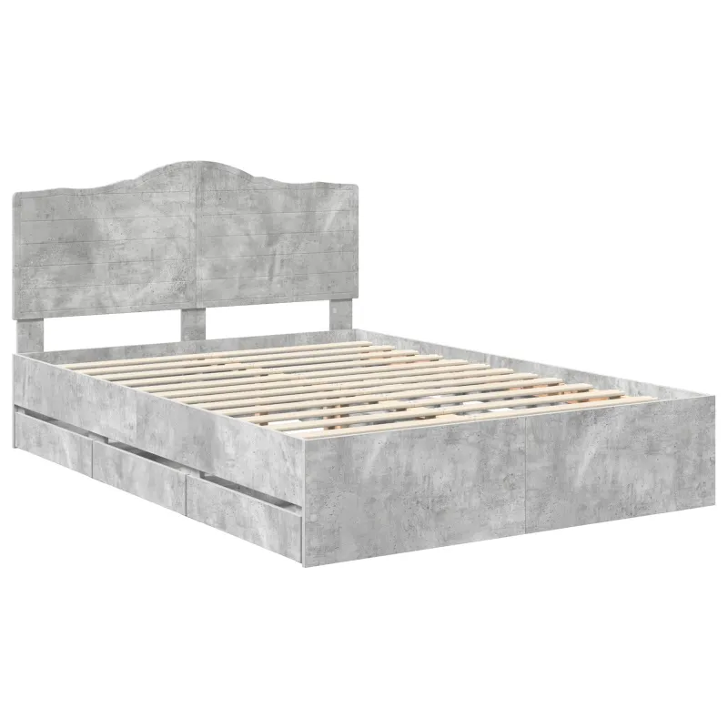 Lovos rėmas Betono pilka 150 x 200 cm Inžinerinė mediena
