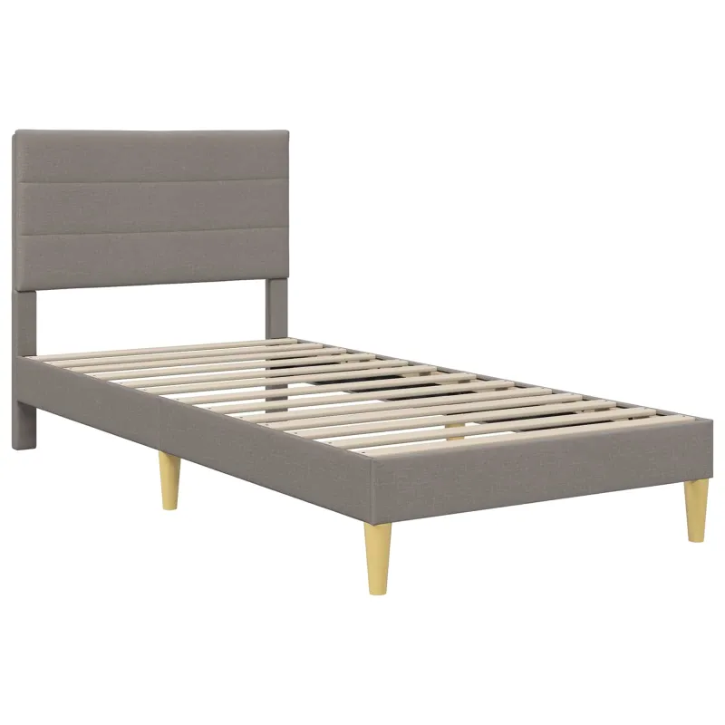 Lovos rėmas Taupe 90 x 190 cm Poliesteris