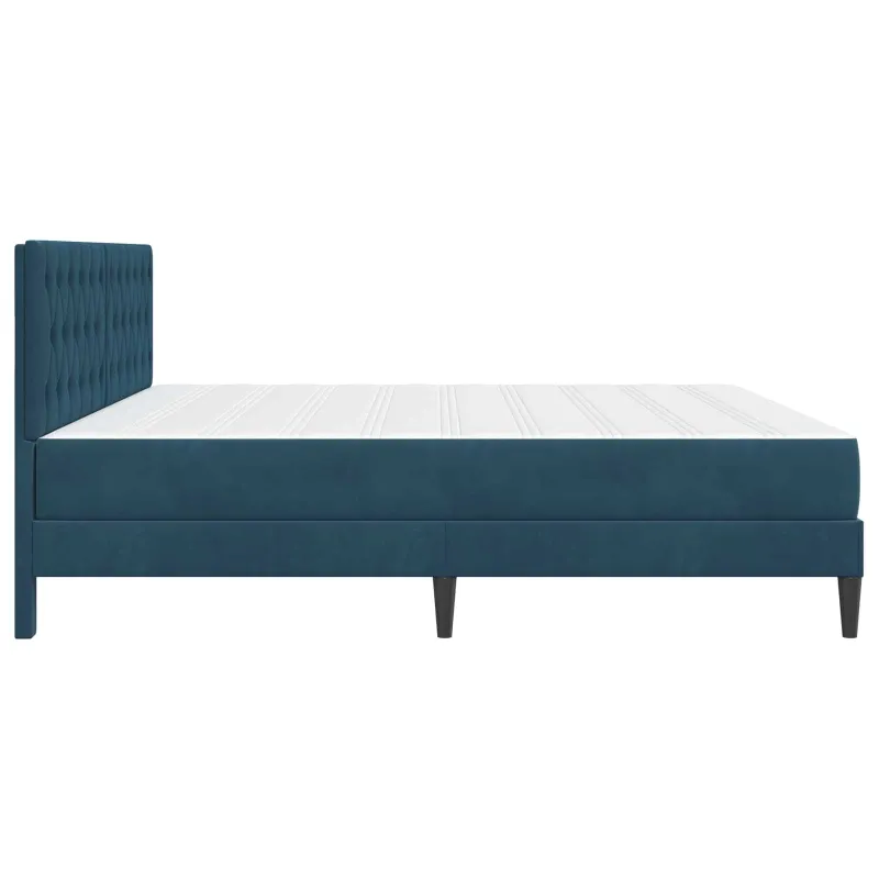 Lovos rėmas su čiužiniu Mėlyna 200 x 200 cm Aksomas