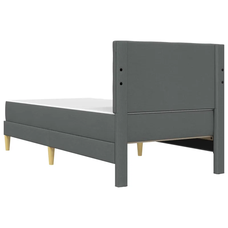 Lovos rėmas su čiužiniu Tamsiai pilka 80 x 200 cm audinys