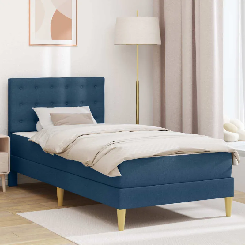 Lovos rėmas su čiužiniu Mėlyna 80 x 200 cm audinys
