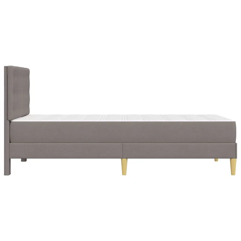 Lovos rėmas su čiužiniu Taupe 100 x 200 cm audinys