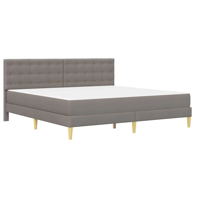 Lovos rėmas su čiužiniu Taupe 200 x 200 cm audinys