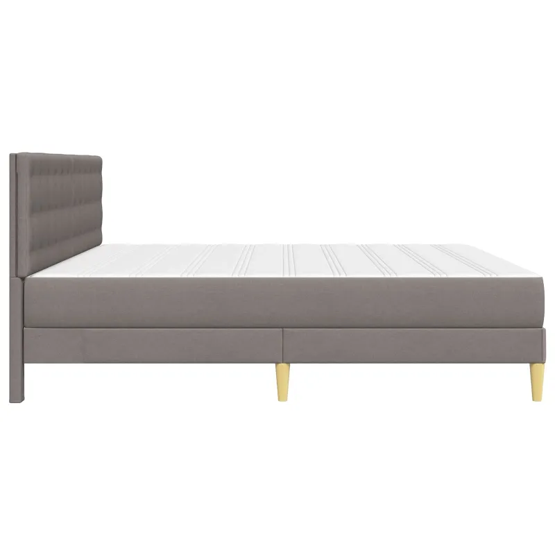 Lovos rėmas su čiužiniu Taupe 200 x 200 cm audinys