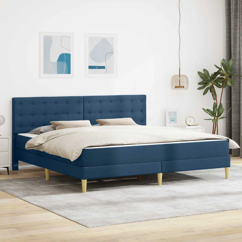 Lovos rėmas su čiužiniu Mėlyna 200 x 200 cm audinys
