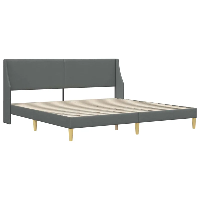 Lovos rėmas su čiužiniu Tamsiai pilka 180 x 200 cm audinys