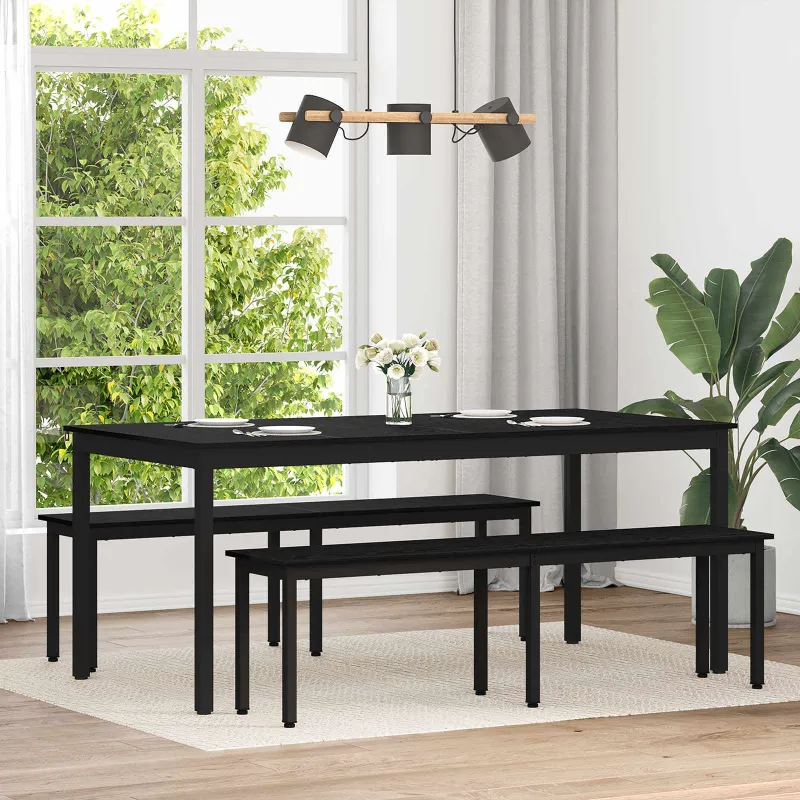 Valgomieji stalai 2 pcs 180 x 90 x 75 cm Apdirbta mediena
