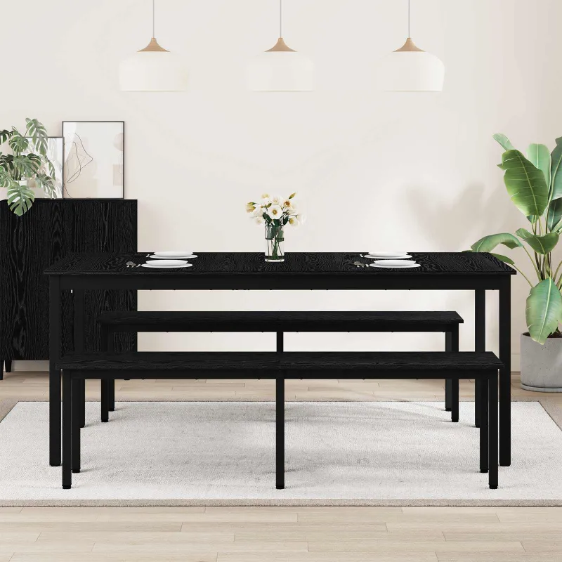 Valgomieji stalai 2 pcs 180 x 90 x 75 cm Apdirbta mediena