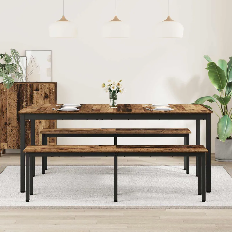 Valgomieji stalai 2 pcs 180 x 90 x 75 cm Apdirbta mediena