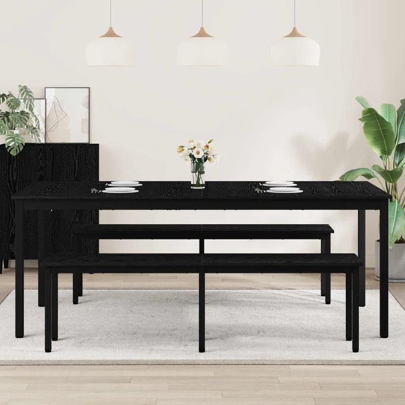 Valgomieji stalai 2 pcs 200 x 100 x 75 cm Apdirbta mediena