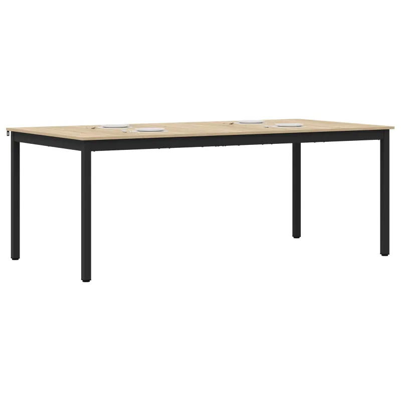 Valgomieji stalai 2 pcs 200 x 100 x 75 cm Apdirbta mediena