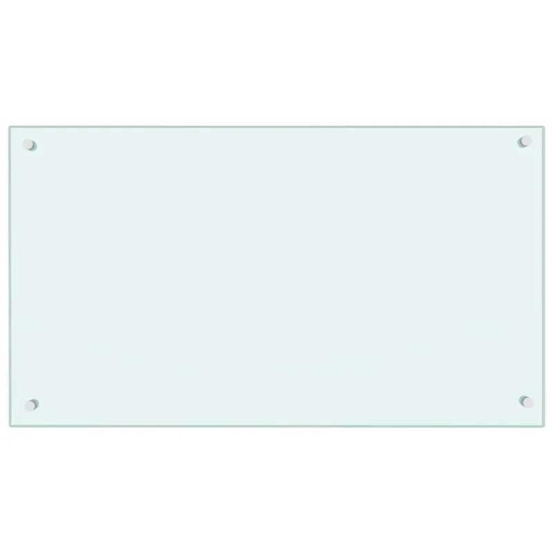 Virtuvės atbraila 2 pcs Balta 90 x 50 cm grūdintas stiklas