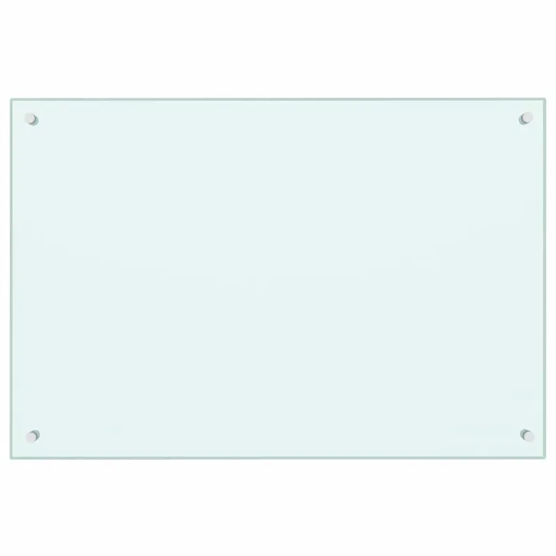 Virtuvės atbraila 2 pcs Balta 90 x 60 cm grūdintas stiklas