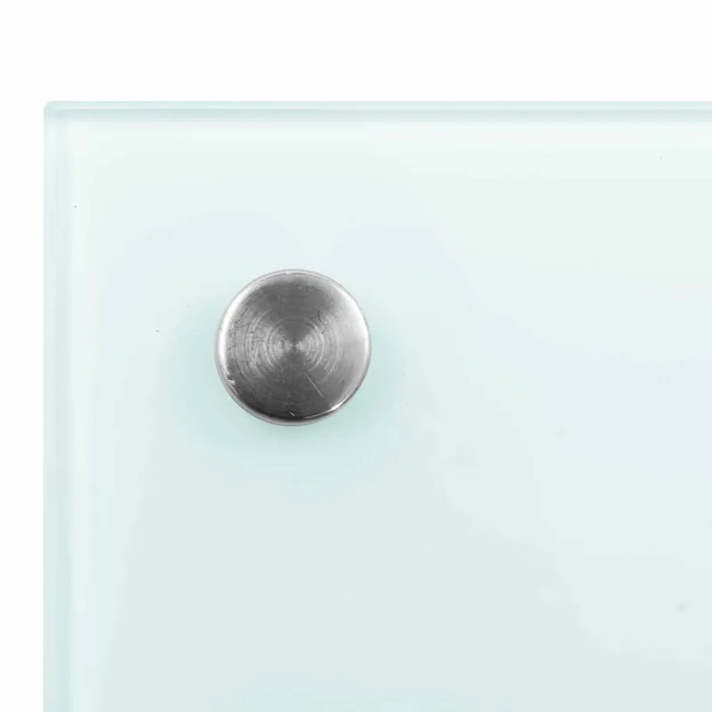 Virtuvės atbraila 2 pcs Balta 90 x 60 cm grūdintas stiklas