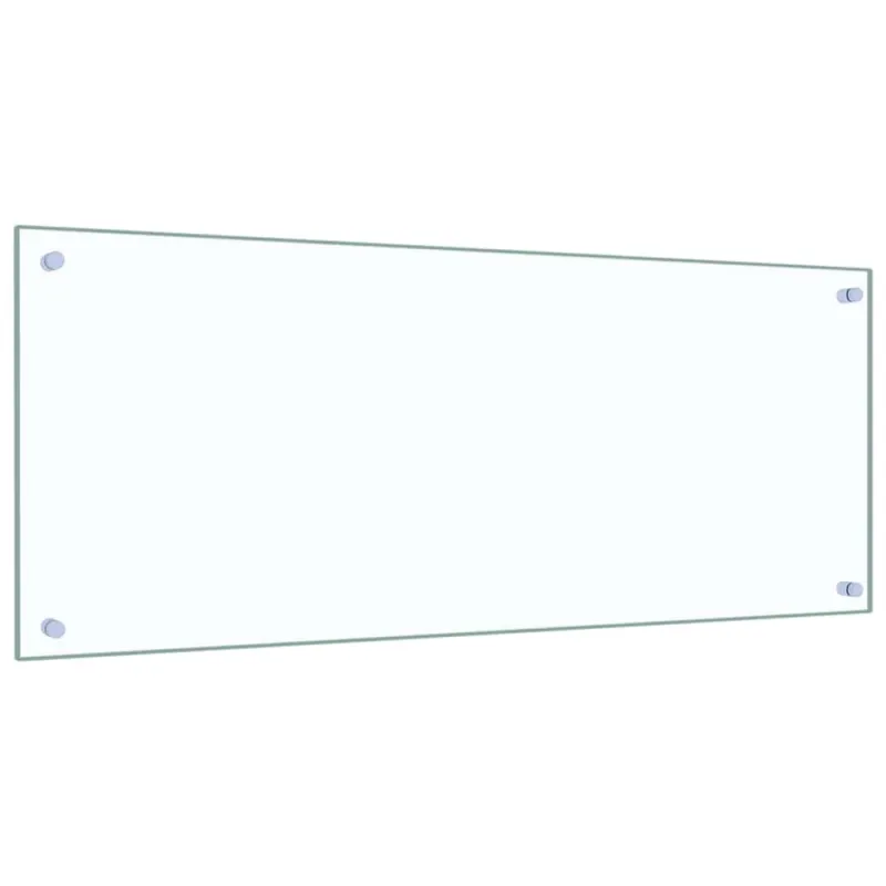 Virtuvės atbraila 2 pcs Skaidrus 100 x 40 cm grūdintas stiklas
