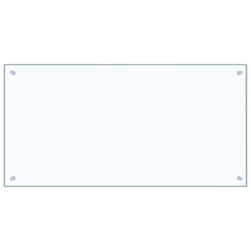 Virtuvės atbraila 2 pcs Skaidrus 100 x 50 cm grūdintas stiklas