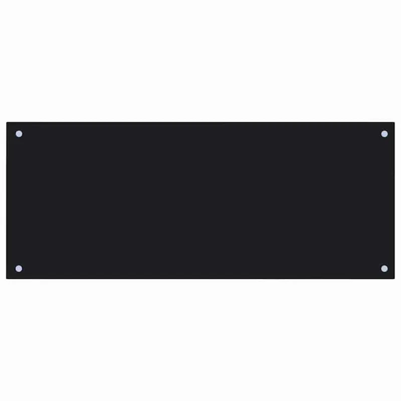 Virtuvės atbraila 2 pcs Juoda 100 x 40 cm grūdintas stiklas