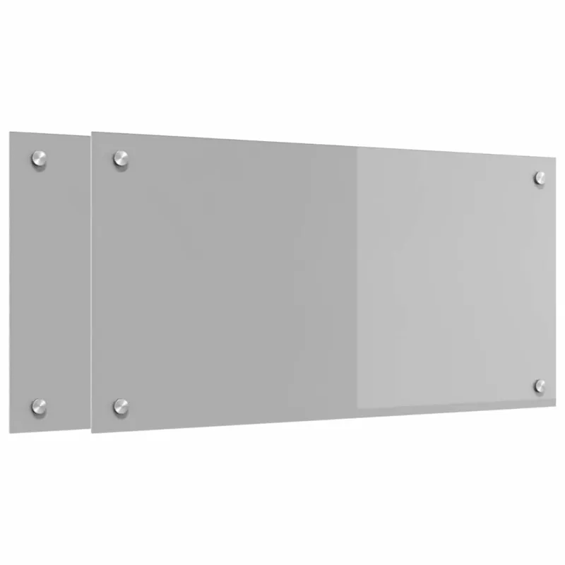 Virtuvės atbraila 2 pcs Šviesiai pilka 80 x 40 cm