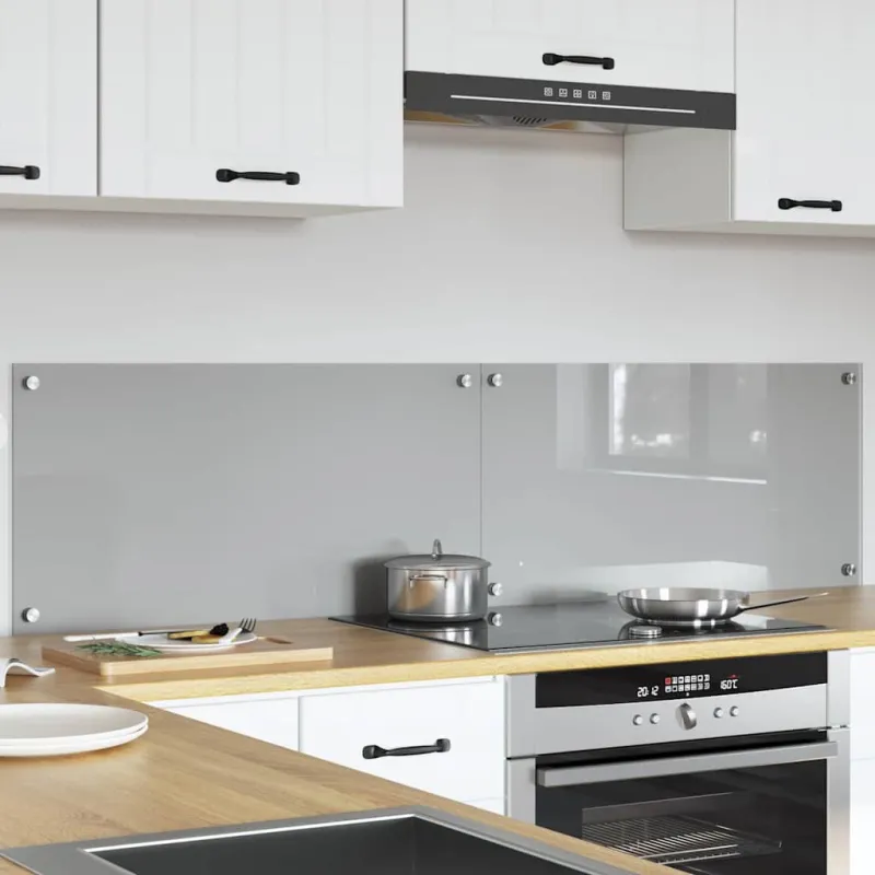 Virtuvės atbraila 2 pcs Šviesiai pilka 80 x 40 cm