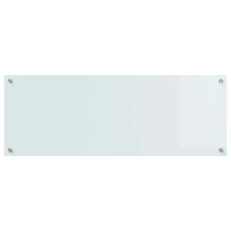 Virtuvės atbraila 2 pcs Balta 110 x 40 cm grūdintas stiklas