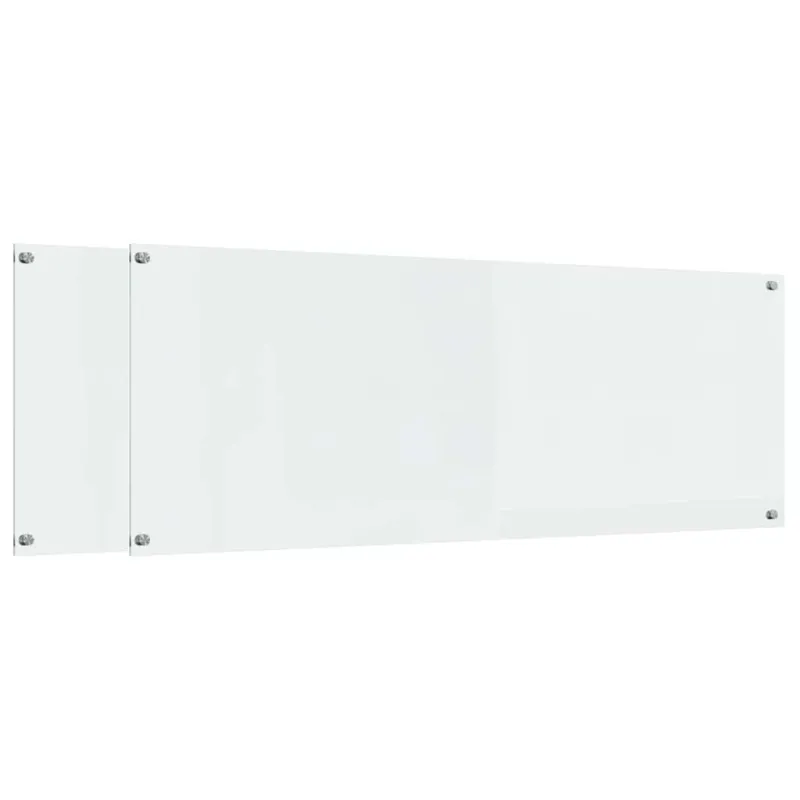 Virtuvės atbraila 2 pcs Skaidrus 110 x 40 cm grūdintas stiklas