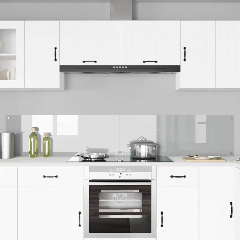 Virtuvės atbraila 2 pcs Skaidrus 110 x 40 cm grūdintas stiklas