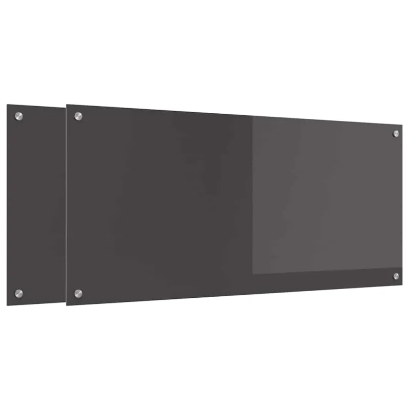 Virtuvės atbraila 2 pcs Tamsiai pilka 110 x 50 cm