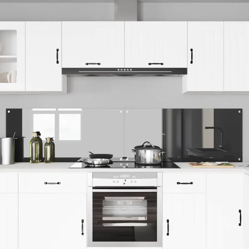 Virtuvės atbraila 2 pcs Tamsiai pilka 110 x 50 cm