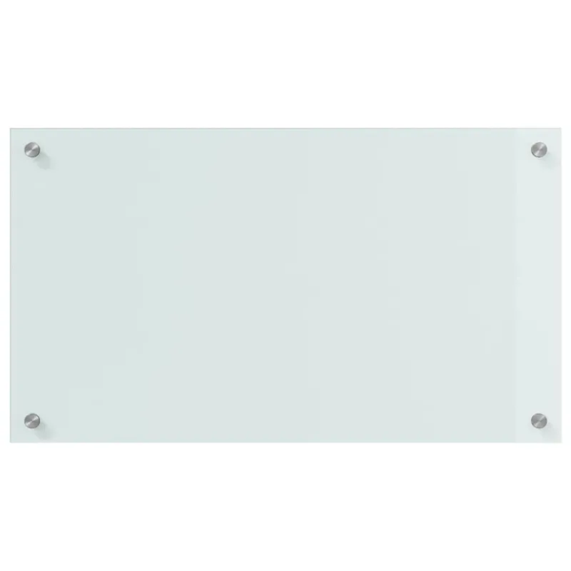 Virtuvės atbraila 2 pcs Balta 70 x 40 cm grūdintas stiklas